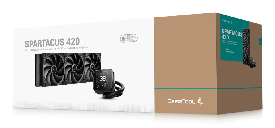 DEEPCOOL Vodní chladič SPARTACUS 420, 3x140mm, AM5, LGA1851, černá