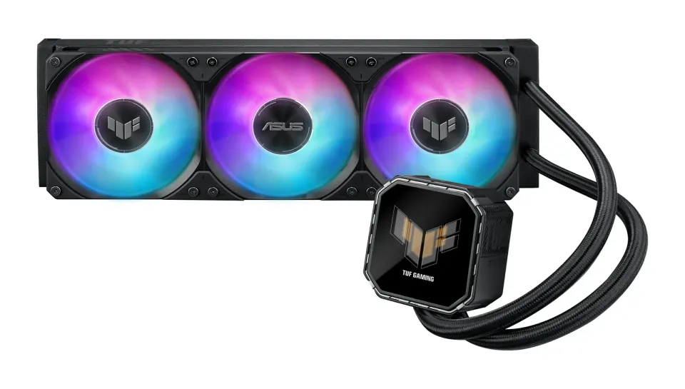 ASUS vodní chladič CPU AIO TUF GAMING LC III 360 ARGB LCD, 3x120mm, LGA1851, AM5