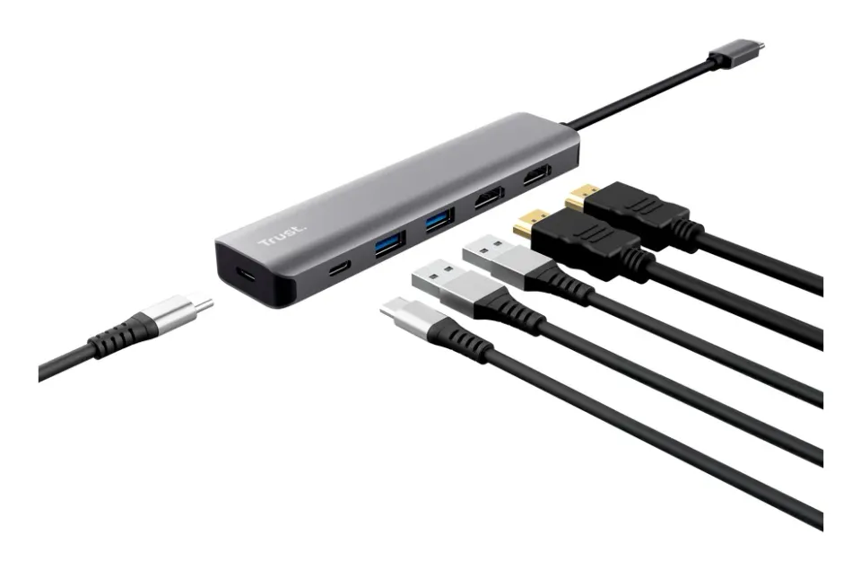 TRUST Rozbočovač Dalyx 6-in-1 USB-C Multiport Adapter