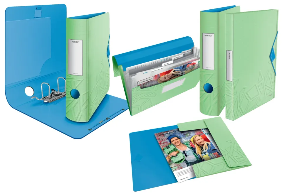 LEITZ Box na dokumenty UrbanChic PP, A4, zelená