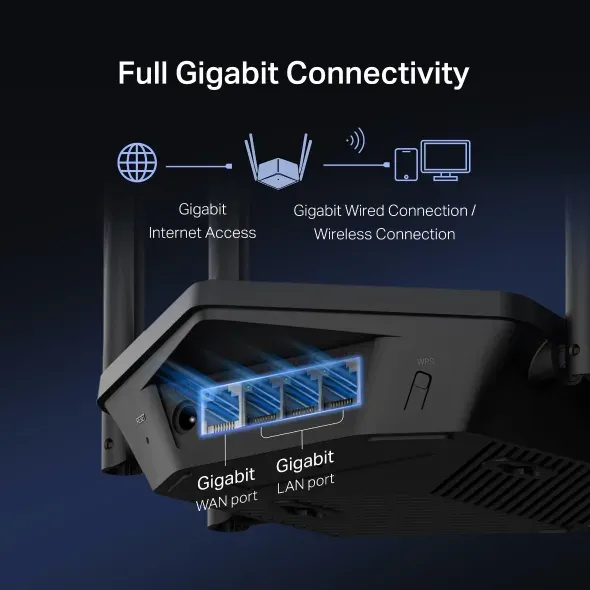 Mercusys MR78X AX2700 WiFI 6 Dual-Band router