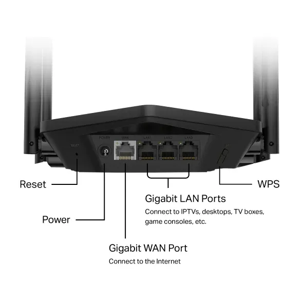 Mercusys MR78X AX2700 WiFI 6 Dual-Band router