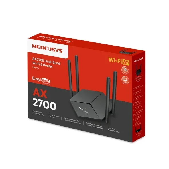 Mercusys MR78X AX2700 WiFI 6 Dual-Band router