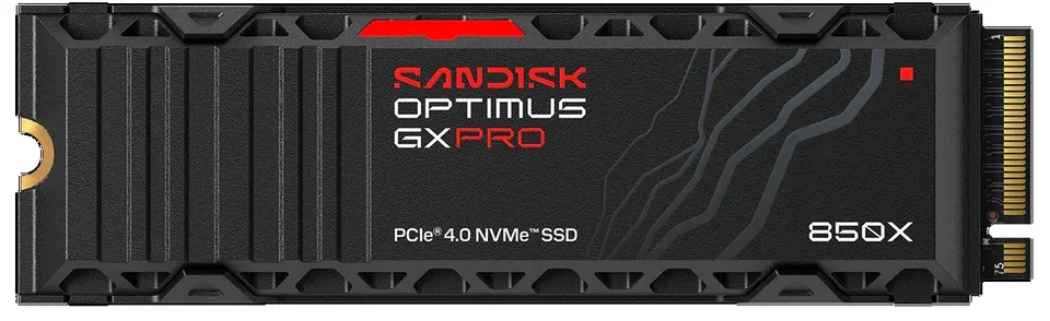 SANDISK OPTIMUS GX PRO 850X NVMe 2TB PCIe, Gen4, (R:7300, W:6600MB/s) s chladiče