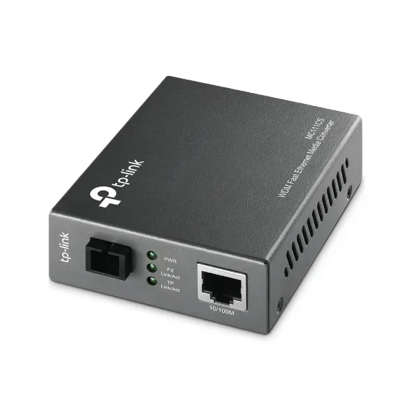 TP-LINK MC111CS převodník WDM, 10/100, support SC fiber singlmode - 5V