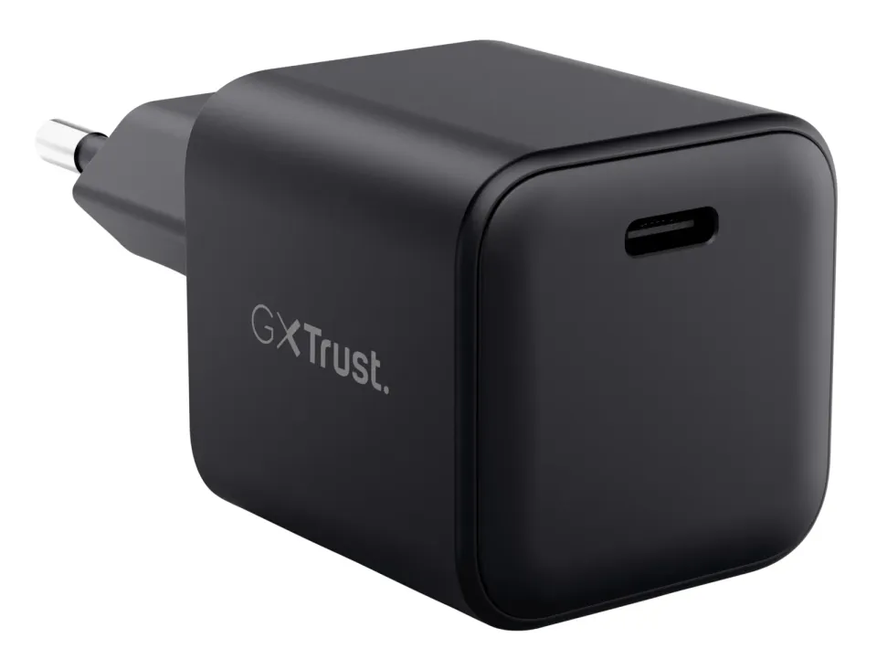 TRUST GaN Nabíječka GXT 1258 65W, 2m USB-C kabel, pro Nintendo Switch 2, černá