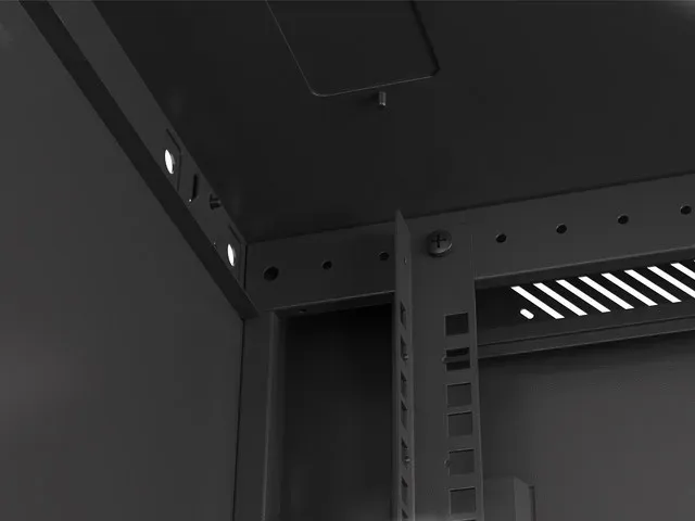 LANBERG RACKOVÁ SKŘÍŇ 19" NÁSTĚNNÁ 12U/600X600 PRO VLASTNÍ MONTÁŽ S KOVOVÝMI DVEŘMI ČERNÁ