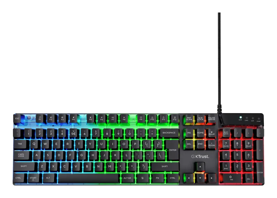 TRUST GXT 835 Azor/Drátová USB/CZ-SK layout/Černá