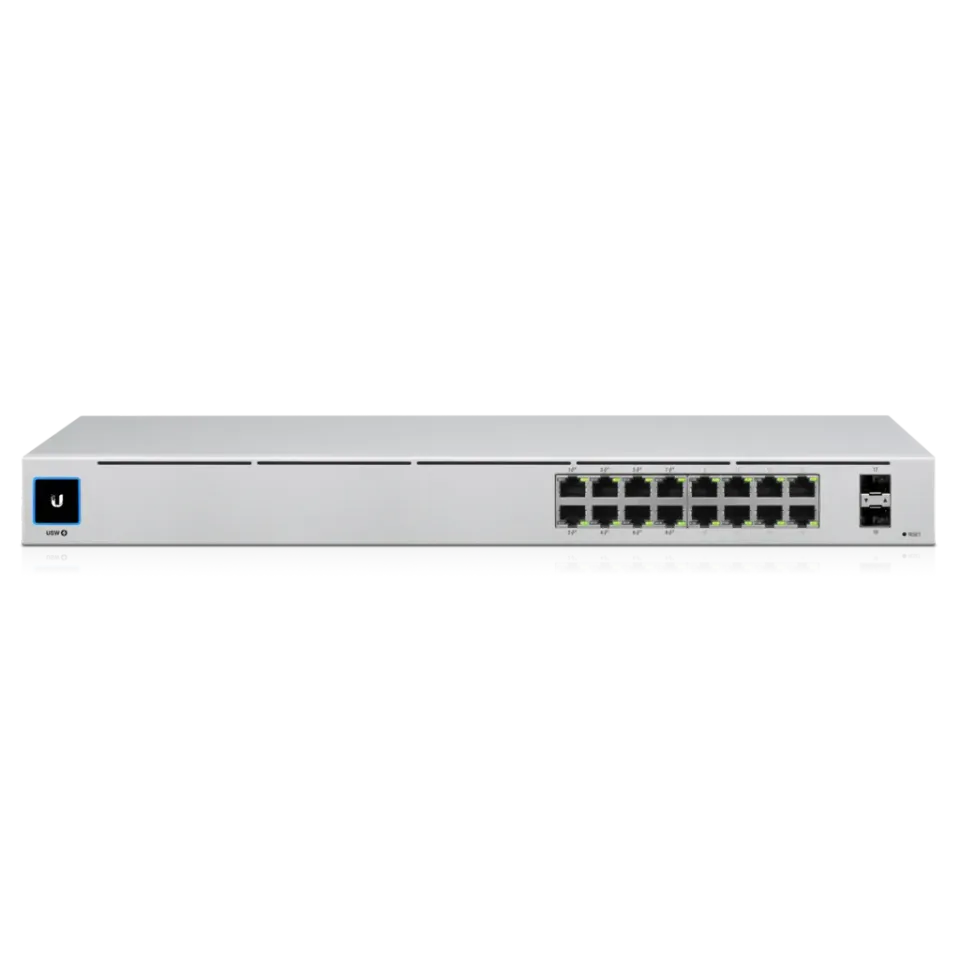 UBNT UniFi Switch USW-16-POE Gen2 [16xGigabit, 8x PoE out 42W, 802.3at/af, 2xSFP, 36Gbps]