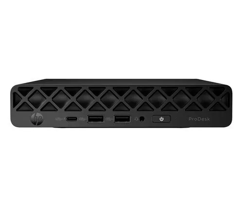 HP PC HP ProDesk 4 Mini G1i AI Ultra 7 265T, 1x16GB DDR5, 1TB M.2 SSD, Intel Graphics, 2xDP+HDMI+USB-C s power del. 100W, WiFi 6E, BT, USB kl. a myš, 90W, Win11Pro, black, 3r. onsite