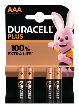 Duracell MN2400B4 Duracell Plus AAA 4 Pack