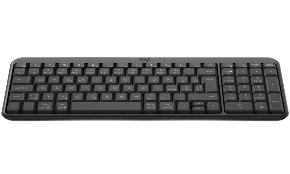 Logitech klávesnice K250/ Kompaktní/ Bezdrátová/ Bluetooth/ CZ/ Černá