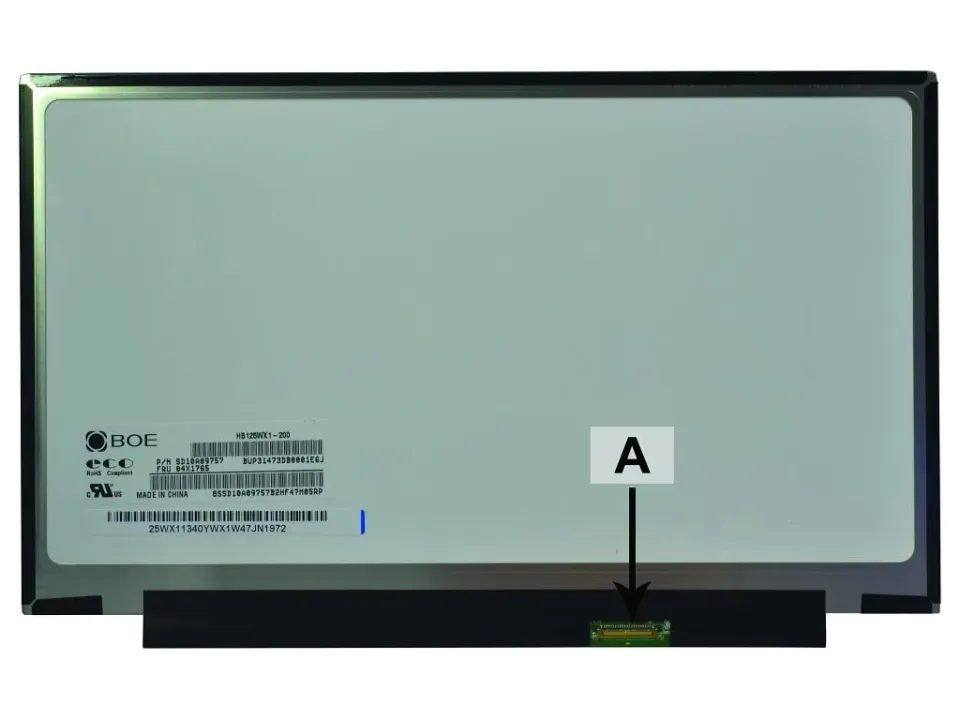2-Power náhradní LCD panel pro notebook 12.5 1366x768 WXGA HD LED matný 30pin