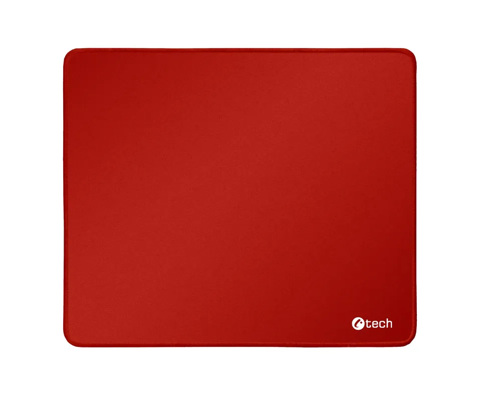 C-TECH podložka pod myš MP-01, červená, 320x270x4mm, obšité okraje