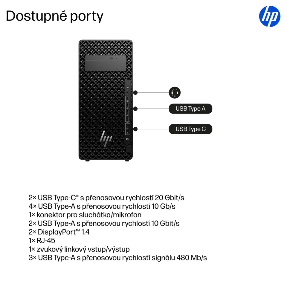 HP PC Z2 Tower G1i 700W, Intel Core U9 285K vPro, RTX Pro 4000Bl 24GB,2×16GB DDR5,1TB,WiFi 7+BT,no Kb+mouse,Win11Pro,3yo