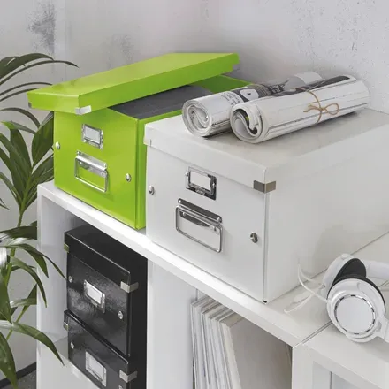 LEITZ Univerzální krabice Click&Store, velikost M (A4), zelená