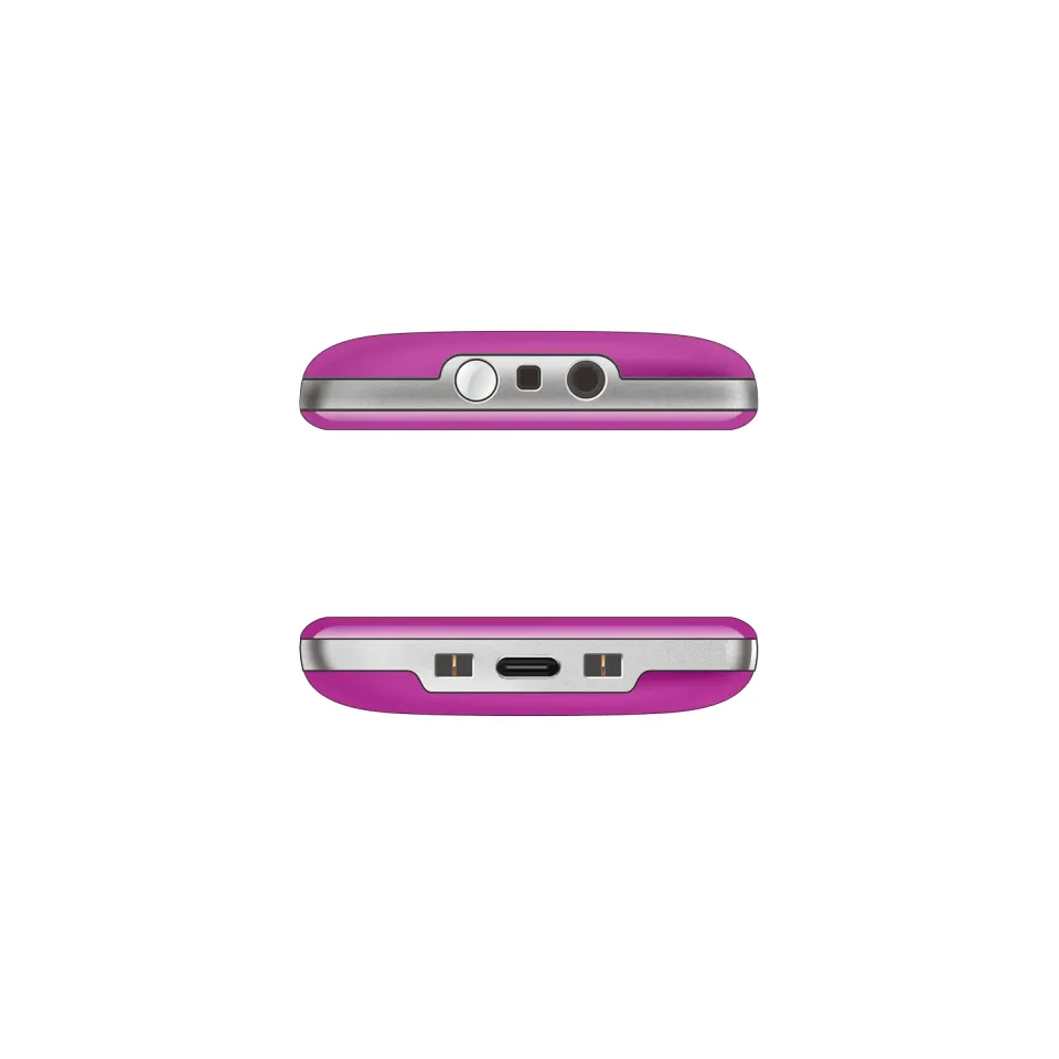EVOLVEO EasyPhone XR, mobilní telefon pro seniory s nabíjecím stojánkem, růžová