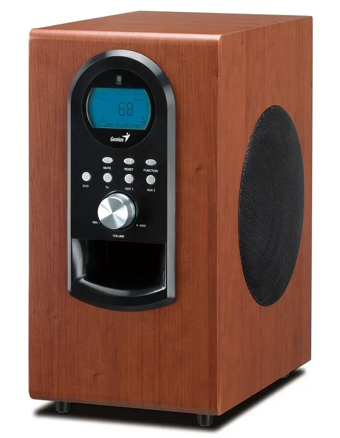 GENIUS repro SW-HF5.1 6000 II (tmavé dřevo "cherry wood", 5.1 Home Theater, 200W RMS)