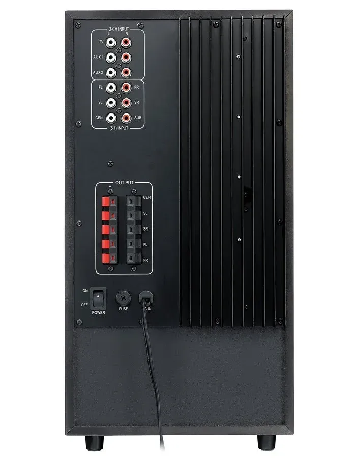 GENIUS repro SW-HF5.1 6000 II (tmavé dřevo "cherry wood", 5.1 Home Theater, 200W RMS)