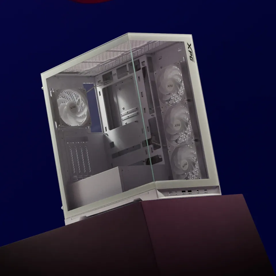 ADATA XPG case INVADER X BTF Mid-Tower, bez zdroje, 5x 120mm Fan, Bílá