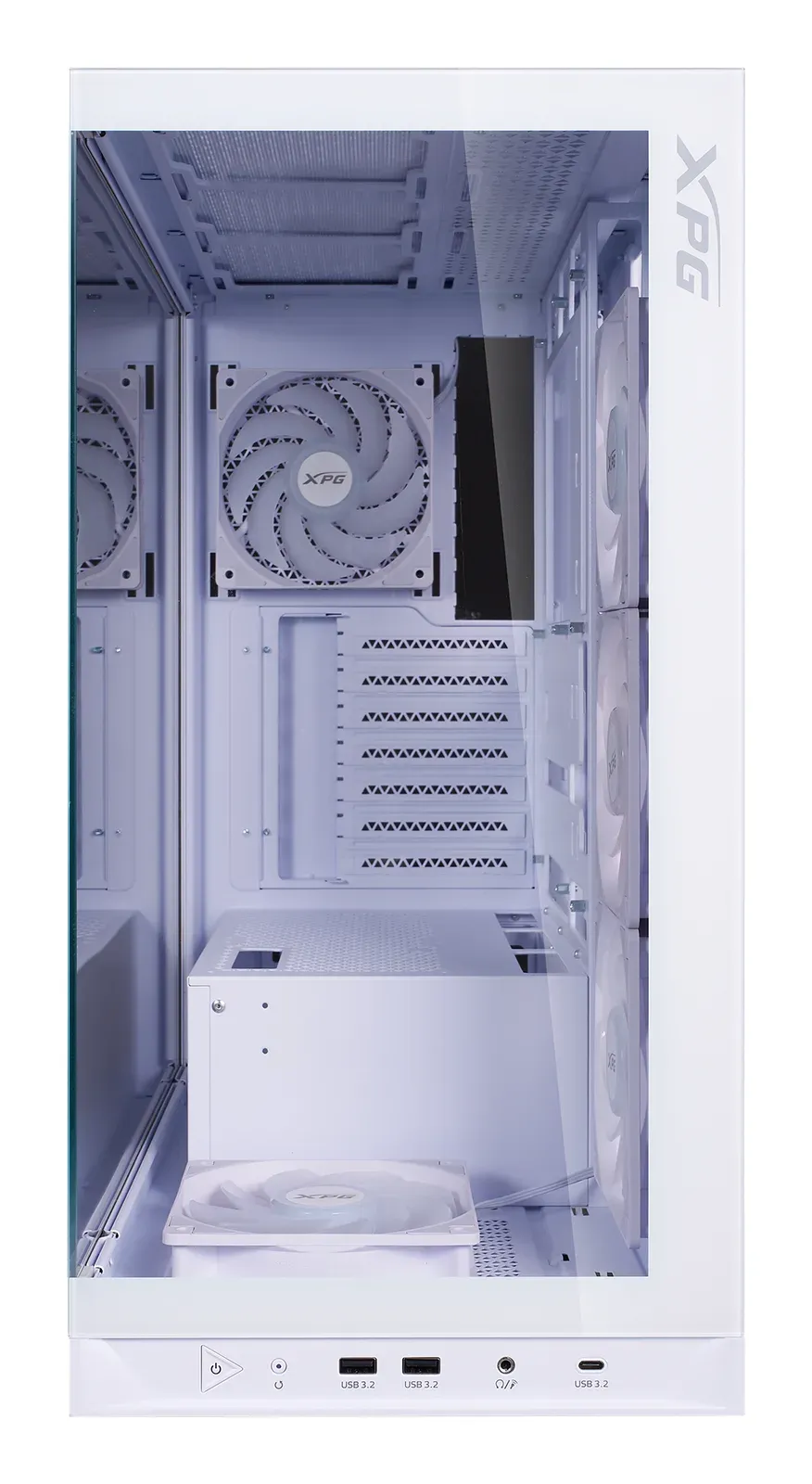 ADATA XPG case INVADER X BTF Mid-Tower, bez zdroje, 5x 120mm Fan, Bílá