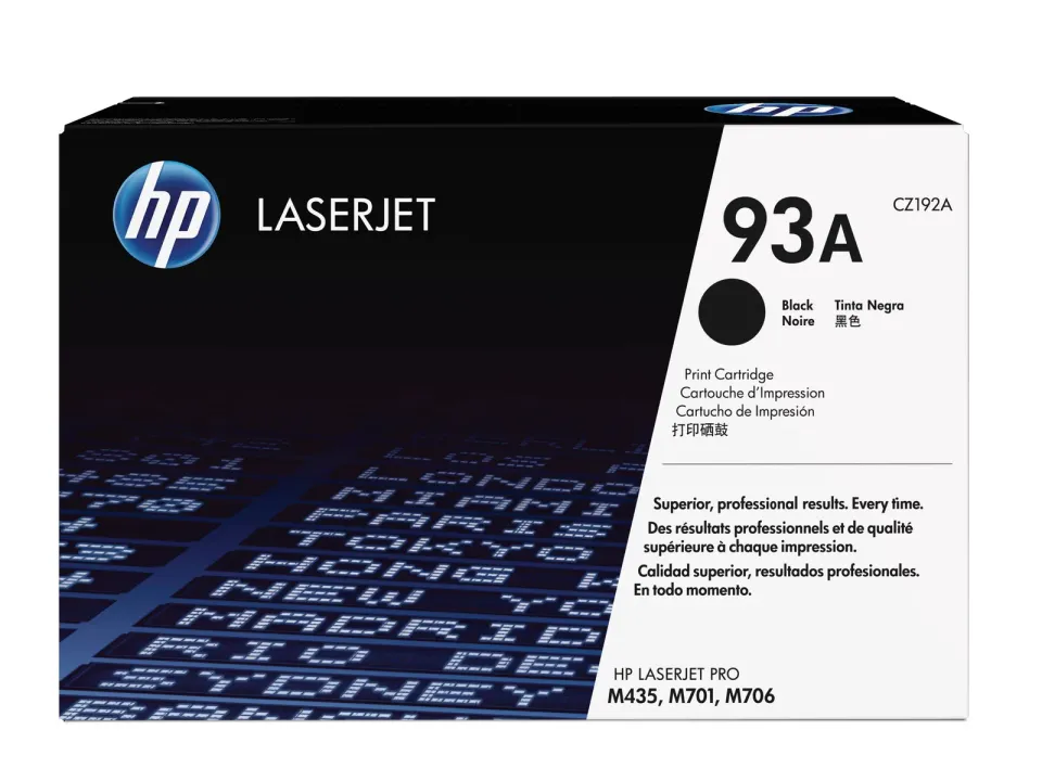 HP tisková kazeta 93A černá originál, CZ192A