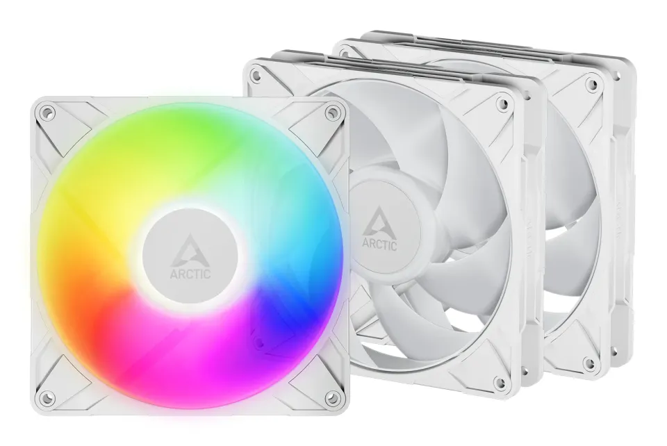 ARCTIC P14 Pro A-RGB (bílá) (3pack) - 140mm A-RGB PWM ventilátor s rozdělovačem kabelů