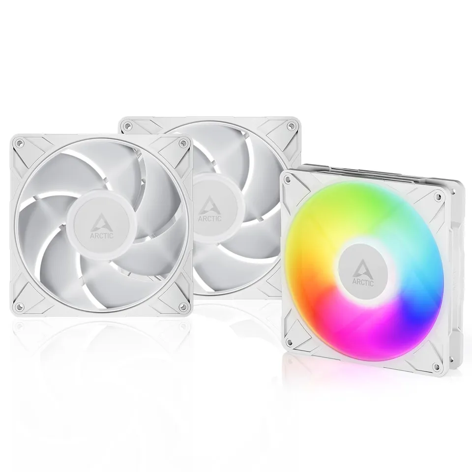 ARCTIC P14 Pro A-RGB (bílá) (3pack) - 140mm A-RGB PWM ventilátor s rozdělovačem kabelů