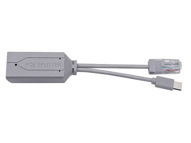 XtendLan XL-POES-5VUC, PoE splitter 802.3af, 100Mb, stabilizovaných 5V/2,4A, výstup USB-C