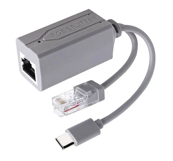 XtendLan XL-POES-5VUC, PoE splitter 802.3af, 100Mb, stabilizovaných 5V/2,4A, výstup USB-C