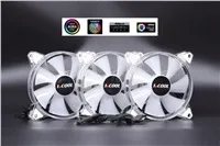 1stCOOL KIT AURA EVO CRYSTAL ARGB 3x Crystal White ventilátor + ARGB Nano řadič