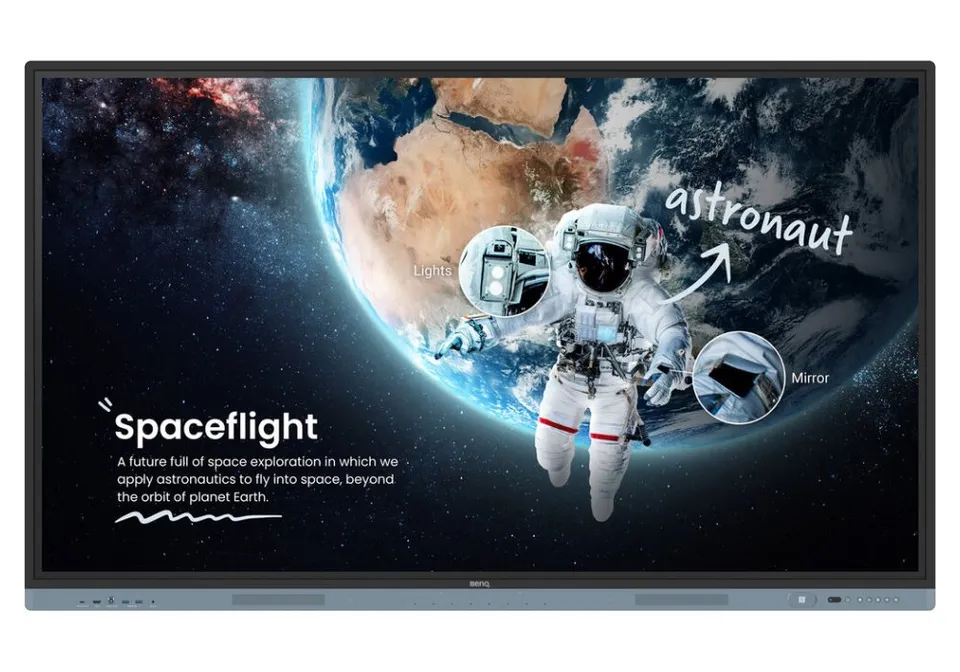 BENQ dotykový panel 65" RM6504/ UHD 4K/8GB I 32GB /provoz 18/7/ HDMI/DP/ USB-C/ Android 13/NFC/40 dotykových bodů