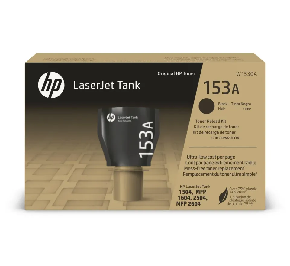 HP W1530A originální toner černý č.153A cca 2500str. (pro HP LaserJet Tank 1504w, 1604w, 2504dw, 2604)
