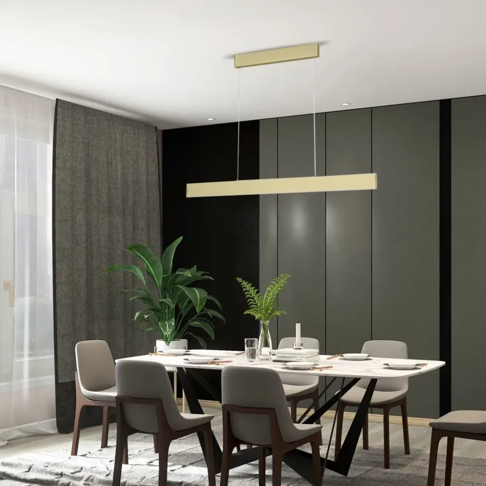 IMMAX NEO LISTON SMART závěsné svítidlo 118cm 18W zlaté Zigbee 3.0, TUYA