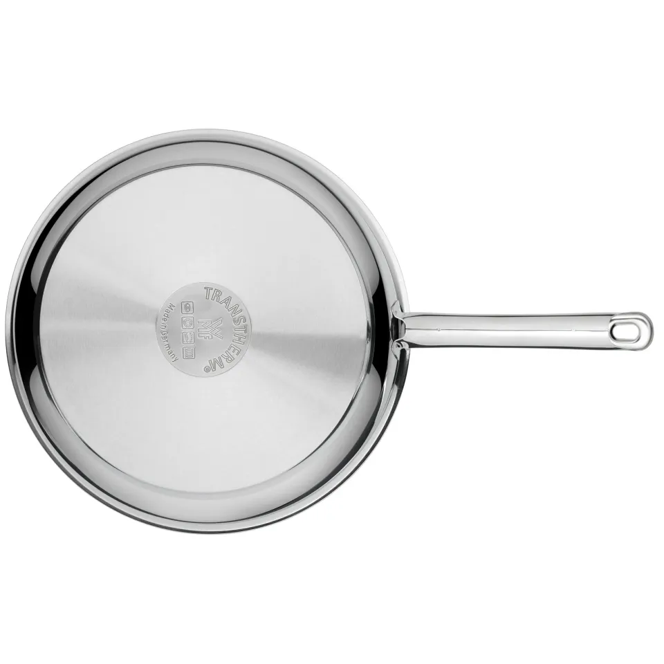 WMF Profi nerezová pánev mělká 24 cm Cromargan nerezová ocel 18/10, dno TransTherm, vhodné pro indukci, ergonomická