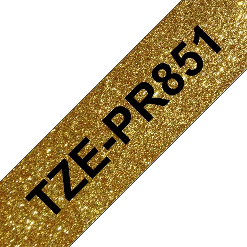 Brother - TZe-PR851 exklusivní, zlatá/černá, 24mm