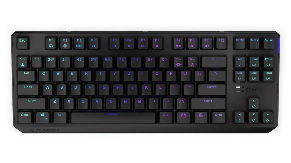 Endorfy herní klávesnice Thock TKL Wireless Black/USB/Black Sw./bezdrátová/mecha