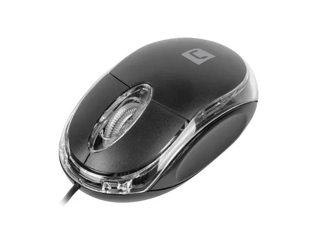 Natec optická myš VIREO 2/1000 DPI/Kancelářská/Optická/1 000 DPI/Drátová USB/Černá