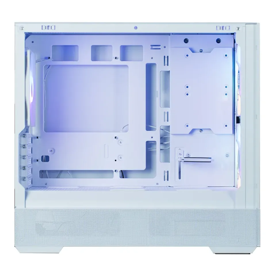 Zalman skříň P30 AIR White / miniT / 3x140mm fan ARGB / USB 3.0 / USB-C / temperované sklo / mesh panel / bílá