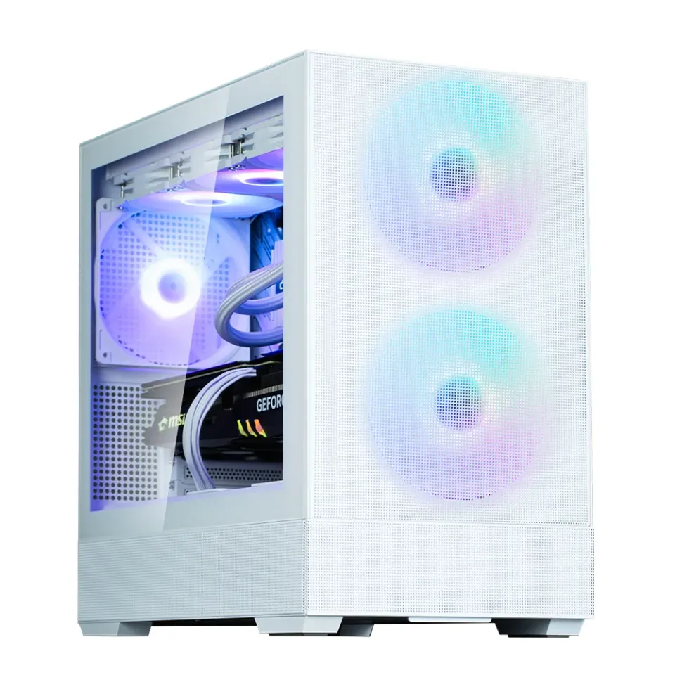 Zalman skříň P30 AIR White / miniT / 3x140mm fan ARGB / USB 3.0 / USB-C / temperované sklo / mesh panel / bílá