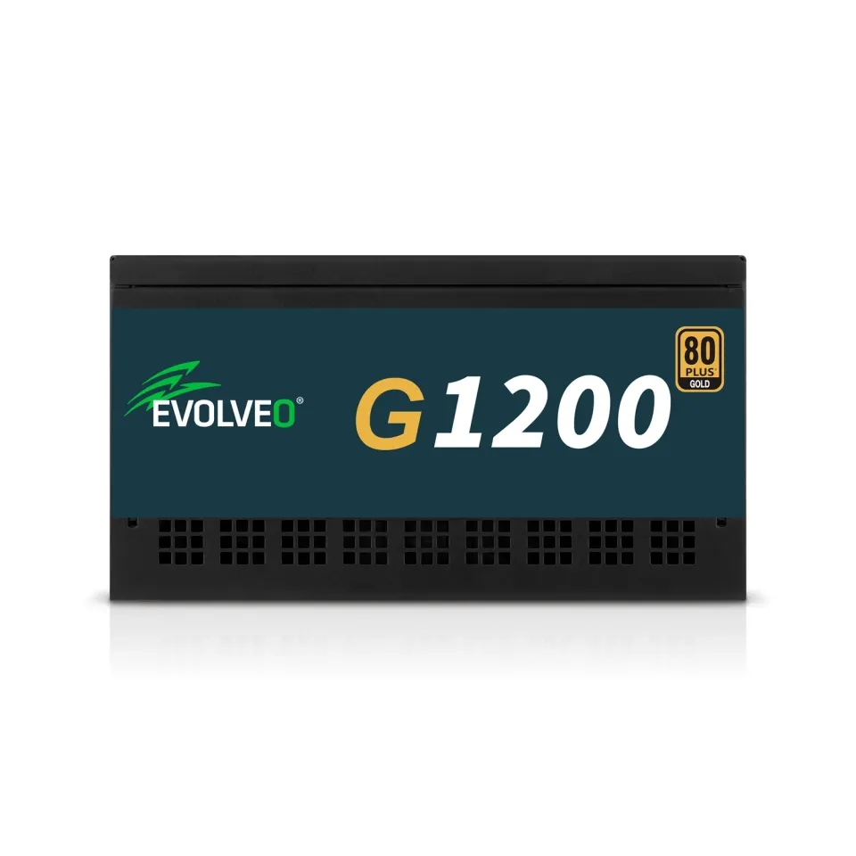 EVOLVEO G1200 zdroj 1200W, 80+ GOLD, ATX 3.1, PCIe 5.1, aPFC, 140mm ventilátor,