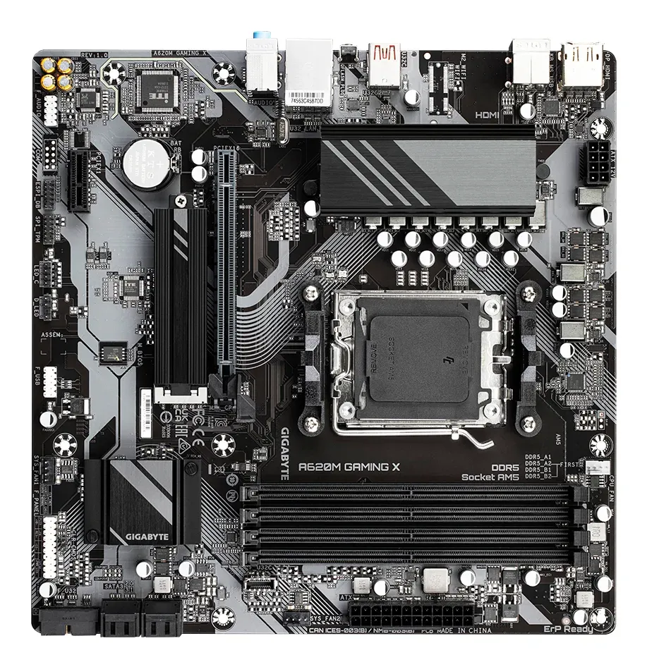 Gigabyte MB Sc AM5 A620M GAMING X, AMD A620, 4xDDR5, 1xDP, 1xHDMI