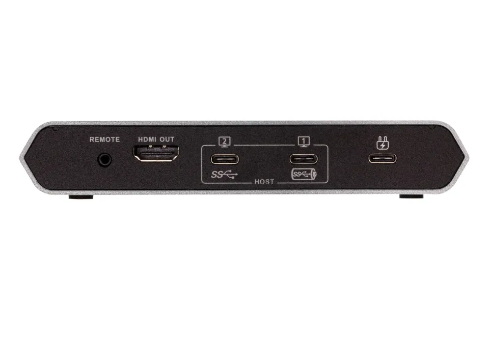 Aten 2-Port USB-C Dock Switch with Power Pass-through
