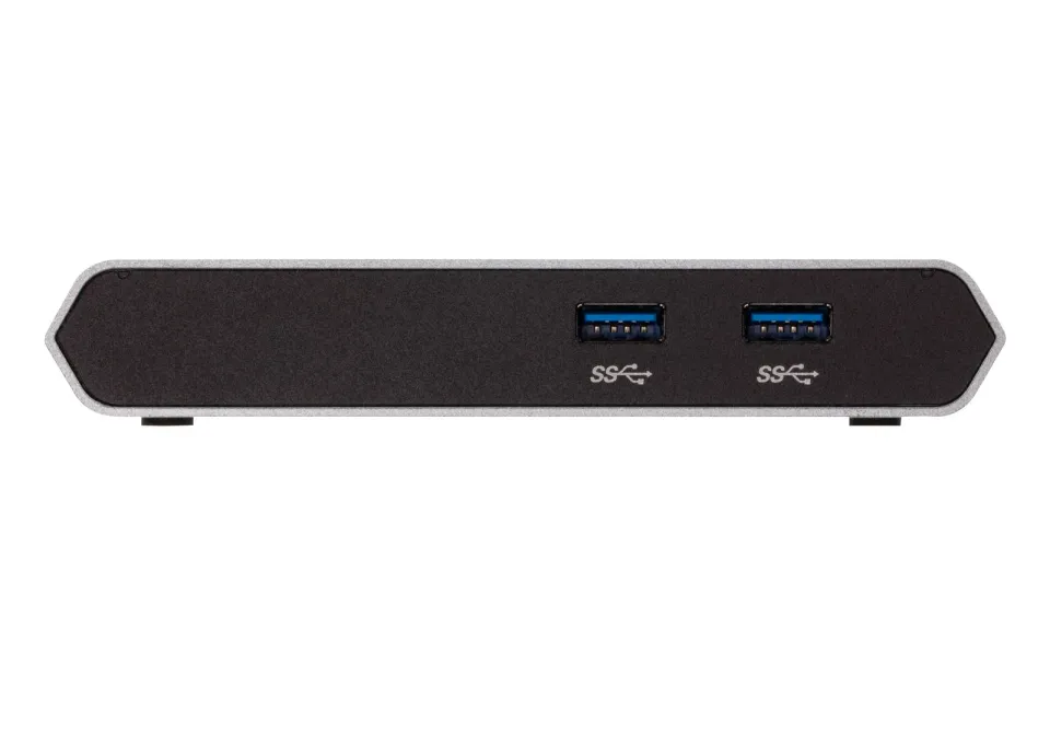 Aten 2-Port USB-C Dock Switch with Power Pass-through