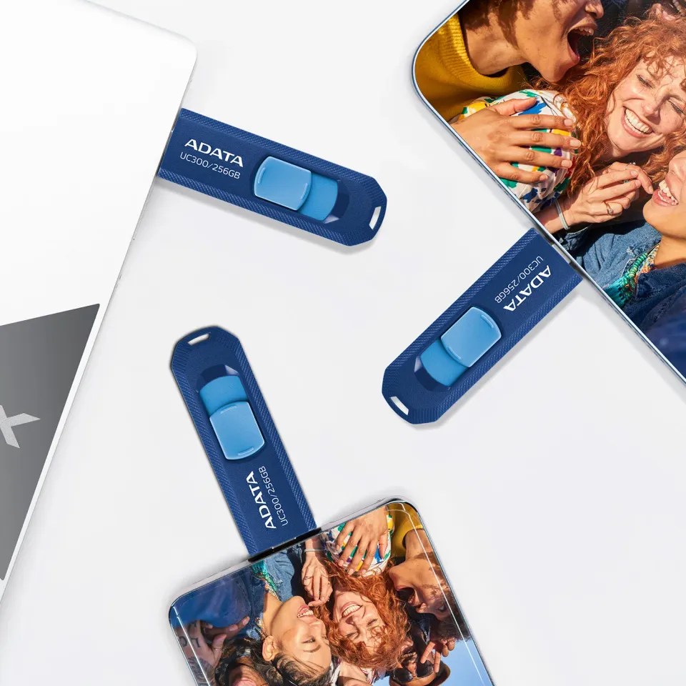 ADATA Flash Disk 128GB UC300, USB-C 3.2, černo-zelená