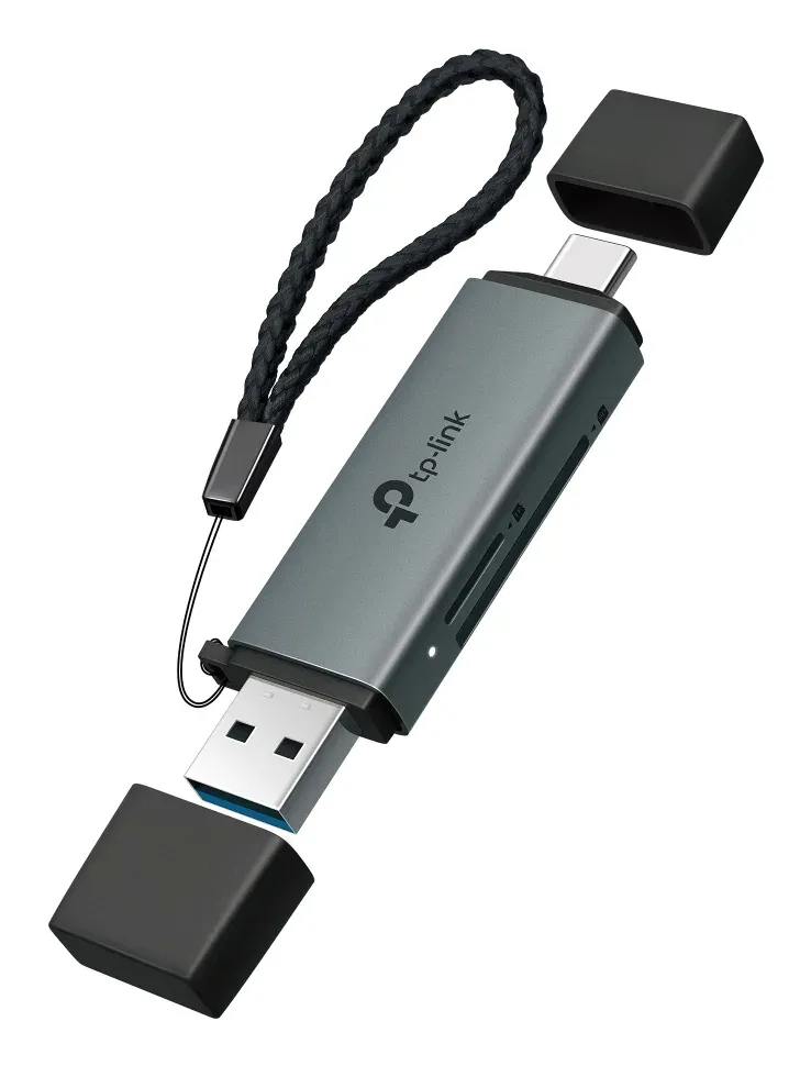 TP-Link UA430D čtečka karet (1xUSB-C3.2Gen1,1xUSB-A3.2Gen1,1xmicroSD,1xSD)