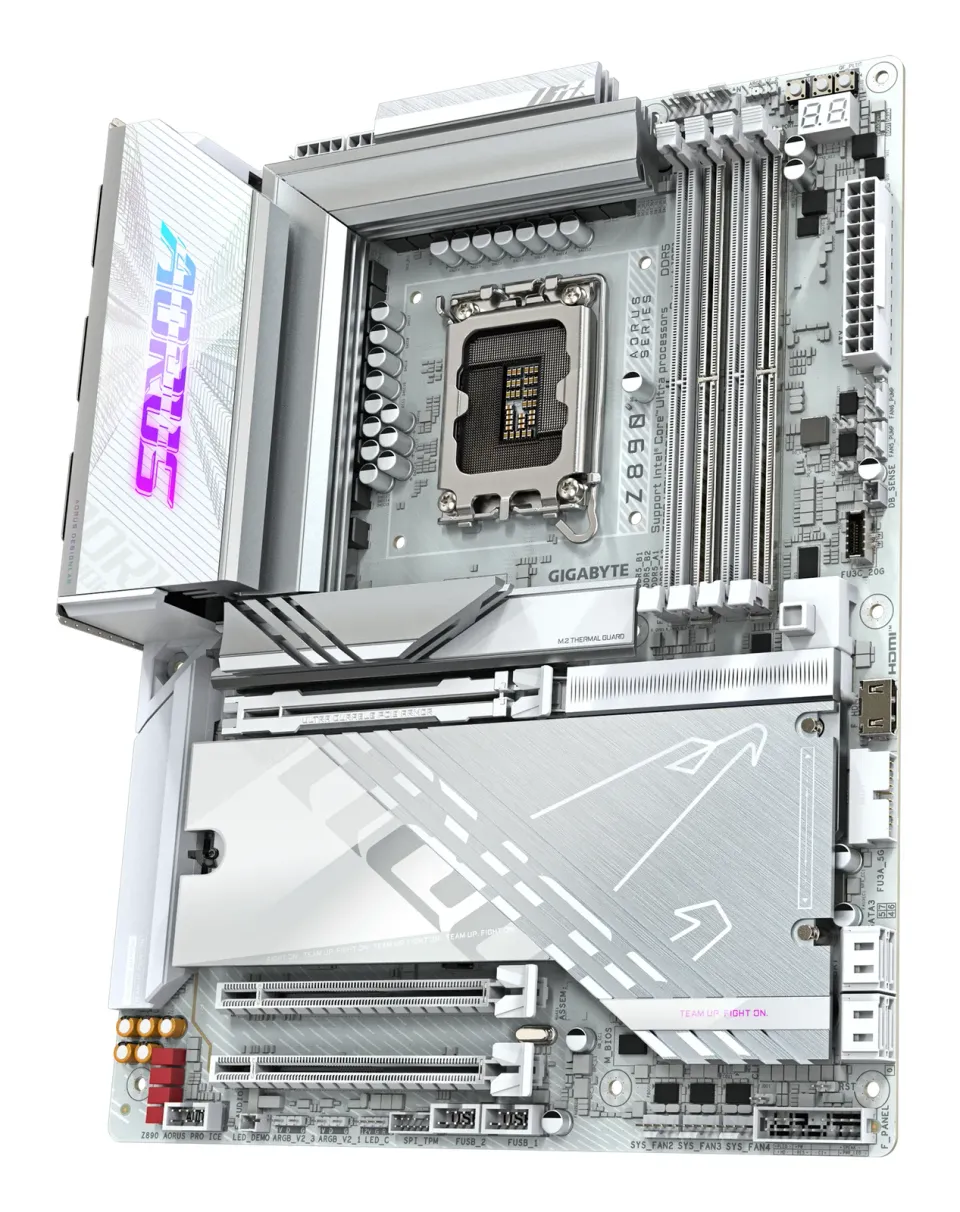 GIGABYTE MB Sc LGA1851 Z890 AORUS PRO ICE, Intel Z890, 4xDDR5, 1xHDMI, 2xThunderbolt, WiFi