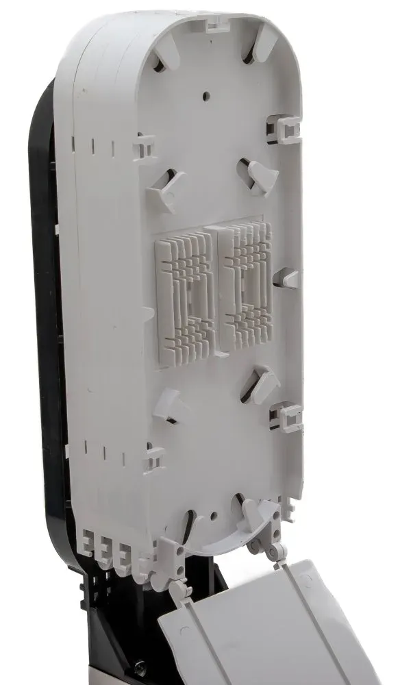 XtendLan Vodotěsná optická spojka, zemní/zeď/stožár, 48 vláken, 4x12, 4 prostupy, matice, 420x140mm
