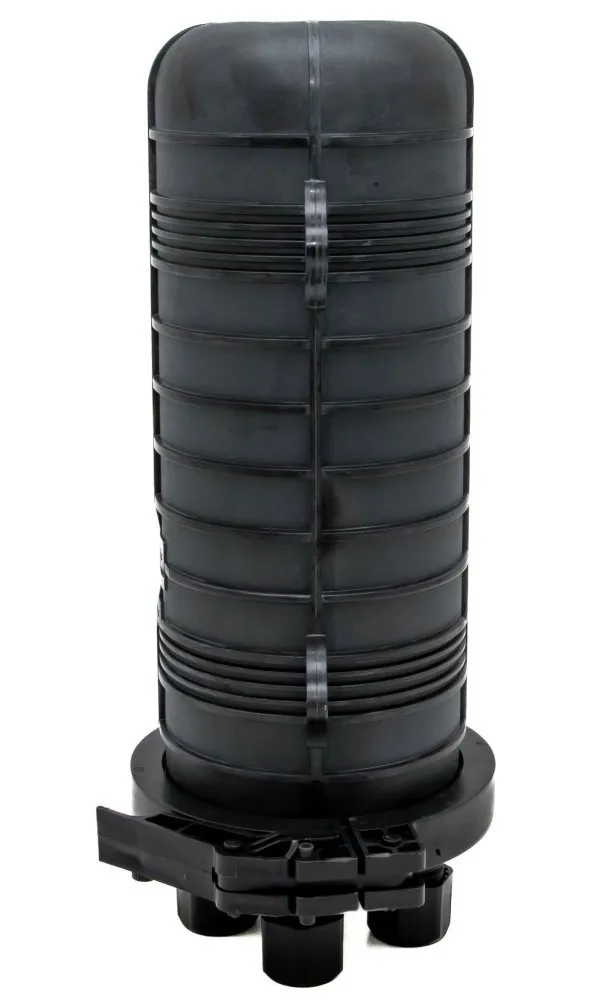 XtendLan Vodotěsná optická spojka, zemní/zeď/stožár, 48 vláken, 4x12, 4 prostupy, matice, 420x140mm
