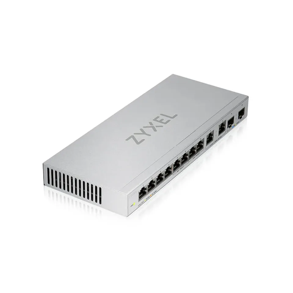 Zyxel XGS1010-12 12-port Gigabit Switch, 8x gigabit RJ45, 2x 2,5GbE RJ45, 2x SFP+